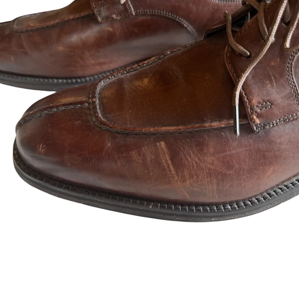Cole Haan City Mens Brown Leather Split Toe Oxford Dress Shoes 10 M